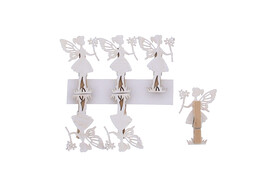  Silhouet  elfe avec fleures pince