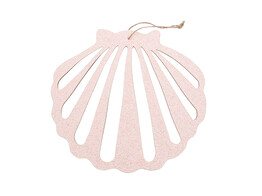 Shell glitter deco hanger LM light pink