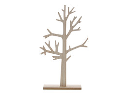 Wooden tree with branches natural H35cm