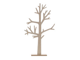 Wooden tree with branches natural H60cm