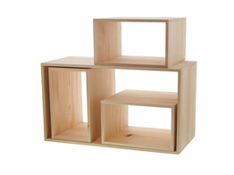 Decorationbox rectangular S/4 natural