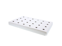 Cornet holder for basket  Perlato  43 5 x 29 cm white