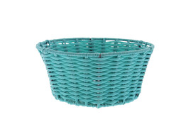 Synth. basket round high turq