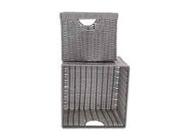 OTL Panier synthetique carre haut S/2 gris