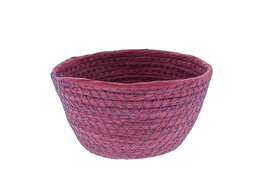 Basket round high paper cord ardoise SM
