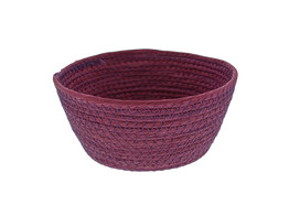 Basket round high paper cord ardoise medium