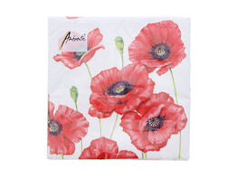 Serviette Romantic poppy 33cm x 33cm
