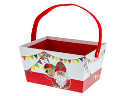 Nikolaus  Vintage  und Ru -Piet  Farbe  Korb mit Henkel rechteckig GM