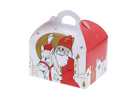 Sweetbox mit Henkel 250gr. Nikolaus  Wave  mit Pferd