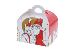 Sweetbox mit Henkel 500 gr. Nikolaus  Wave  mit Pferd