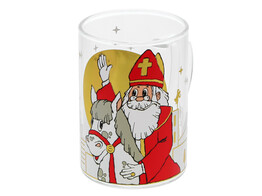 Nikolaus  Wave  mit Pferd   Glastasse
