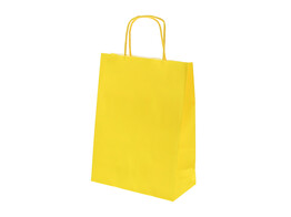 Paper bag 18 x 8 x 24 cm yellow