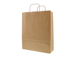 Paper bag 32 x 12 x 41cm brown kraft