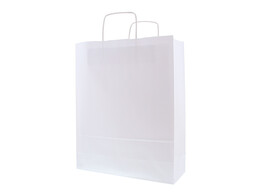 Paper bag 32 x 12 x 41 cm white