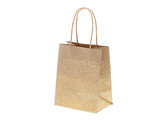 Draagtas papier  Grado  12 x 8 x 15 cm kraft - goud