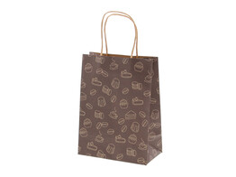 Paper bag  Treats  18 x 10 x 24 cm dark brown