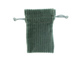  Velours  stropzakje 12 5 x 8 cm groen 742