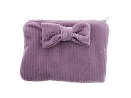 Velours bag with bow