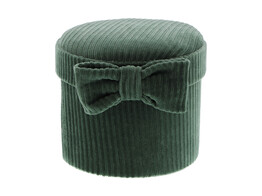 Velours round box with bow