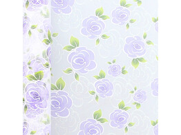 Cloth roses 75cmx5m lilac  X49     T16