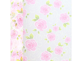 Cloth roses 75cmx5m light pink   X48           T15