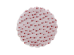 Polytulle wit met hart rood