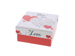  You are  my love doos met deksel vierkant KM