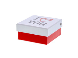  I Love You  doos met deksel vierkant KM