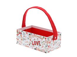  Sparkling Love  panier droit avec anse rectangulaire