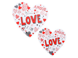 Pancarte  Sparkling Love  27cm en 35cm S/2