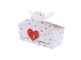 Vlinderdoosje 2 pralines one line heart  Love 