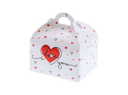 Sweetbox met handvat 125-150 gr. one line heart  Love 