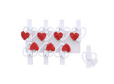  Love heart  speld wit-rood