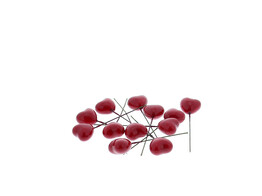 Coeur sur tige rouge PM