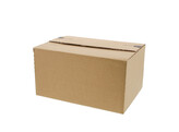 Pack box  S  229 x 164 x 50-115 mm kraft met kleef- en scheurstrip