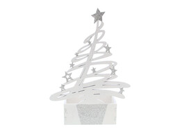  Tree-O  dennenboom met bakje 250 gr.wit