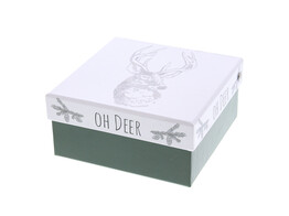  Oh Deer  boite carre avec couvercle GM