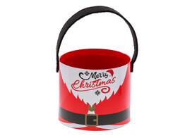  Santa Belly  Merry Christmas bakje met oor rond GM