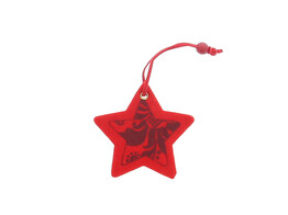 OTL Star felt pendant red