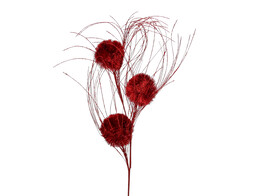 OTL Alium glitter tak 3 bollen rood