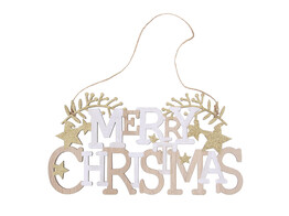  Wishes  Merry Christmas deco pendentif