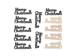 Merry Christmas deco zwart KM