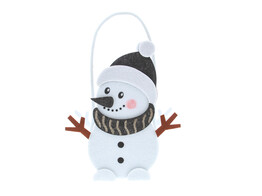 OTL Snowman  Black nose  basket with handle LM