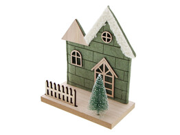  Village  huis tafereel olijfgroen