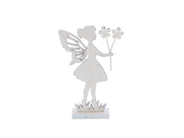  Silhouet  fairy with flowers standing SM