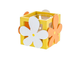 OTL Flower Power porte-bougie PM jaune