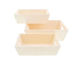Rechthoekige bakjes S/3