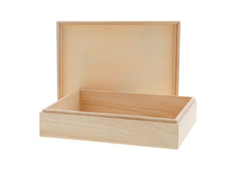 Rectangular box 22cm x 17 5cm natural