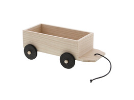 Trekkar zwarte wielen 18.5 x 8.5cm