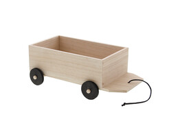 Trekkar zwarte wielen 22.5 x 12.5cm